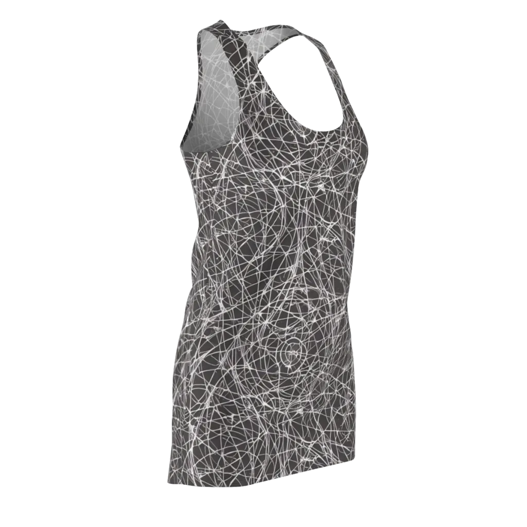 Ivory Static on Racerback Dress — Front Side
