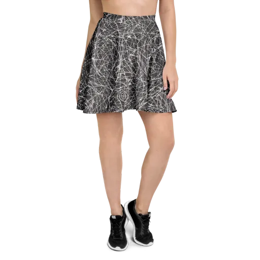 Ivory Static on a Skater Skirt