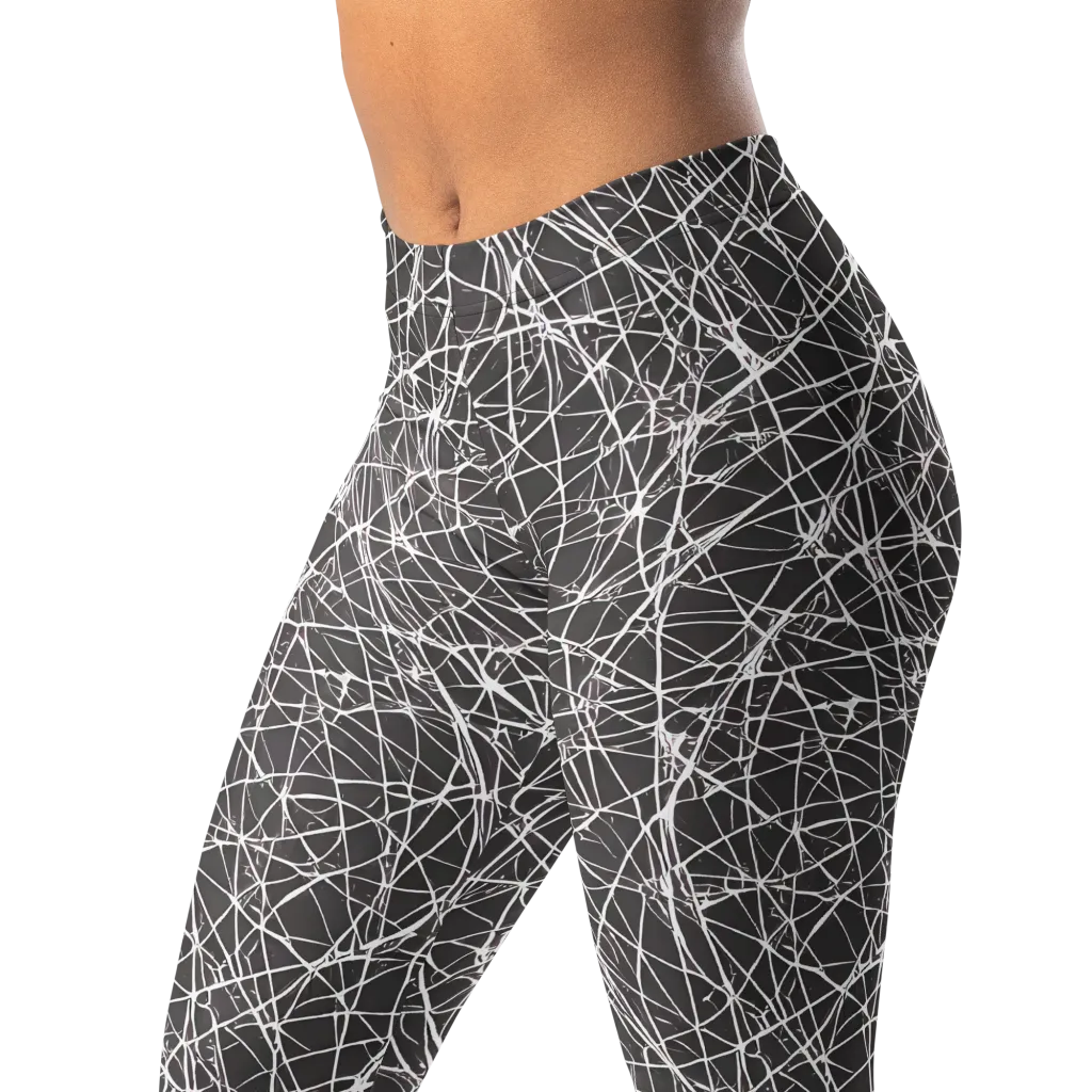 Ivory Static on Leggings — Left Front