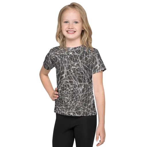 Ivory Static on a Kids Crew Neck T-Shirt