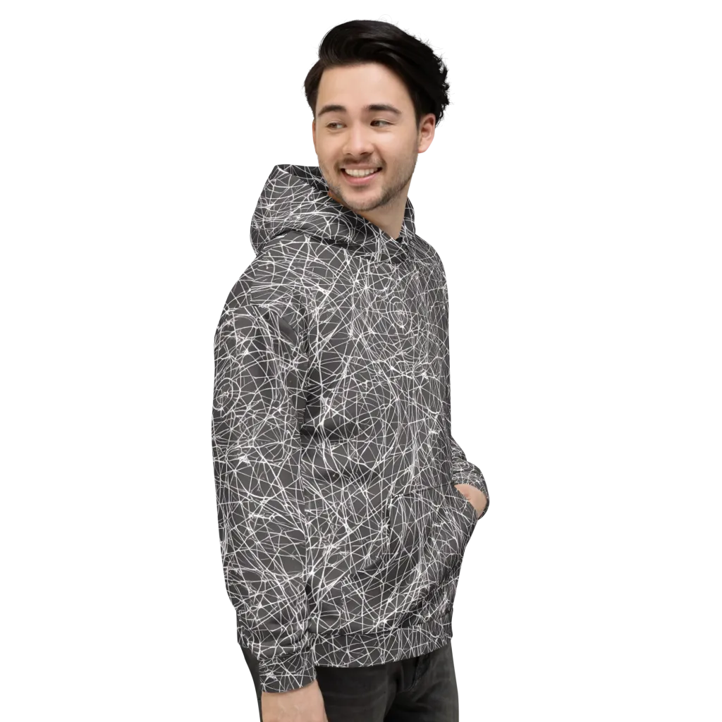 Ivory Static on Hoodie — Right