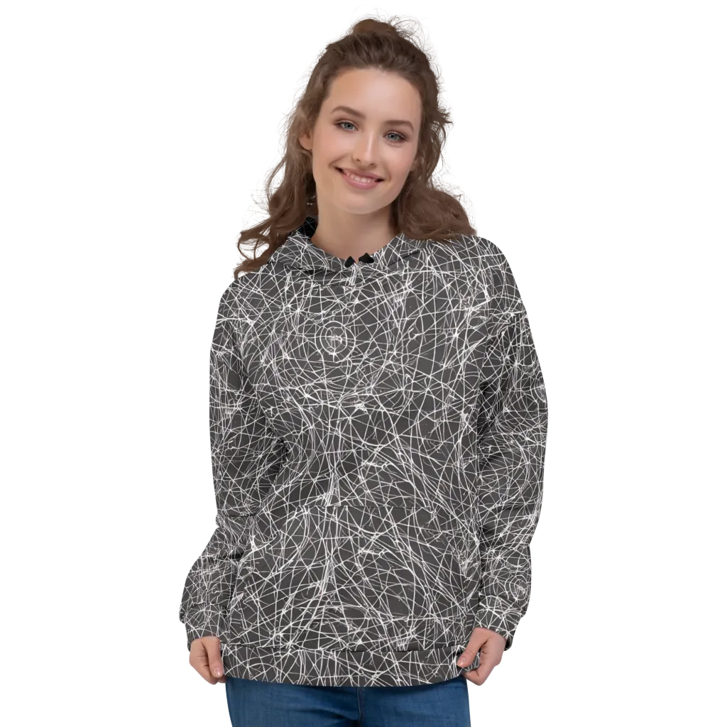Ivory Static on Hoodie — Front