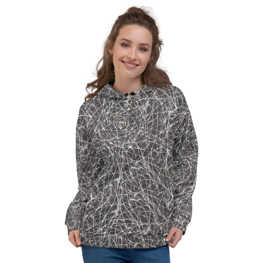 Ivory Static on a Hoodie