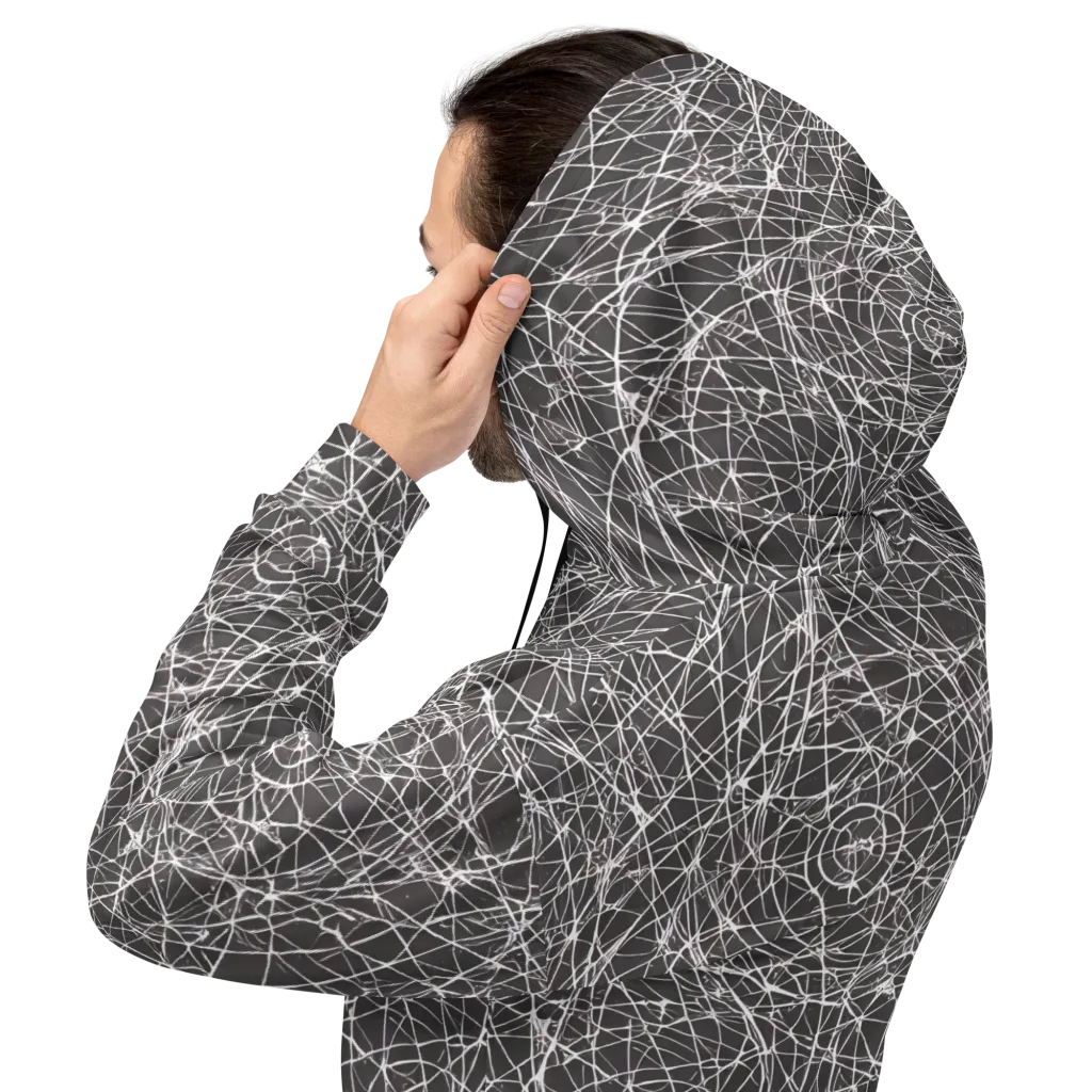 Ivory Static on Hoodie — Back