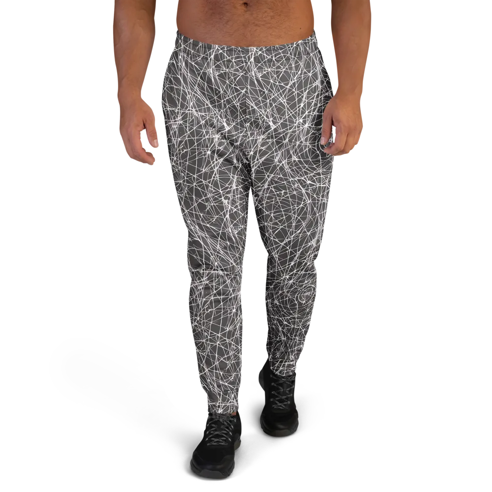 Ivory Static on Men's Joggers — Front
