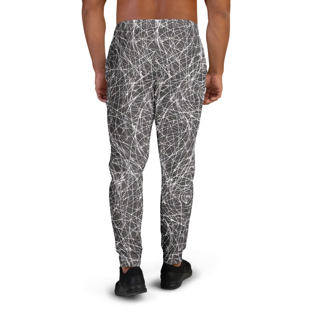 Ivory Static on Men's Joggers — Back