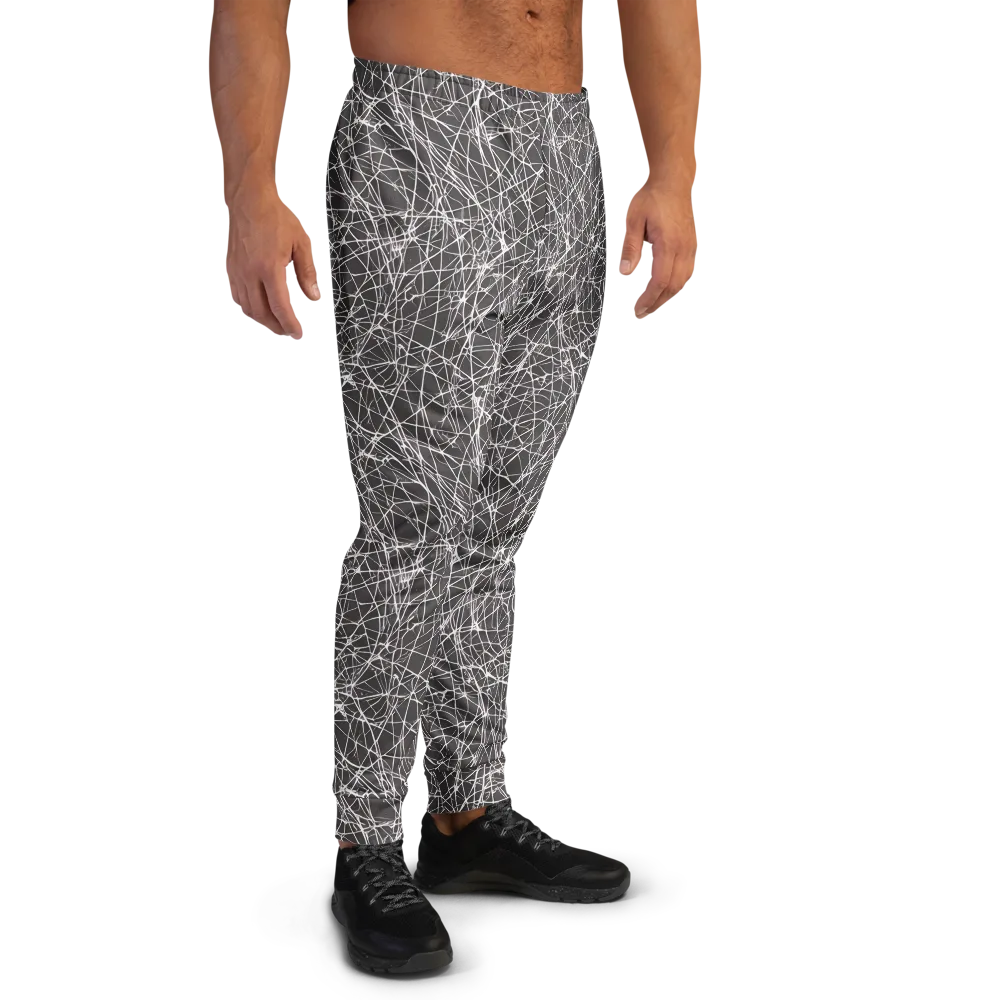 Ivory Static on Men's Joggers — Right