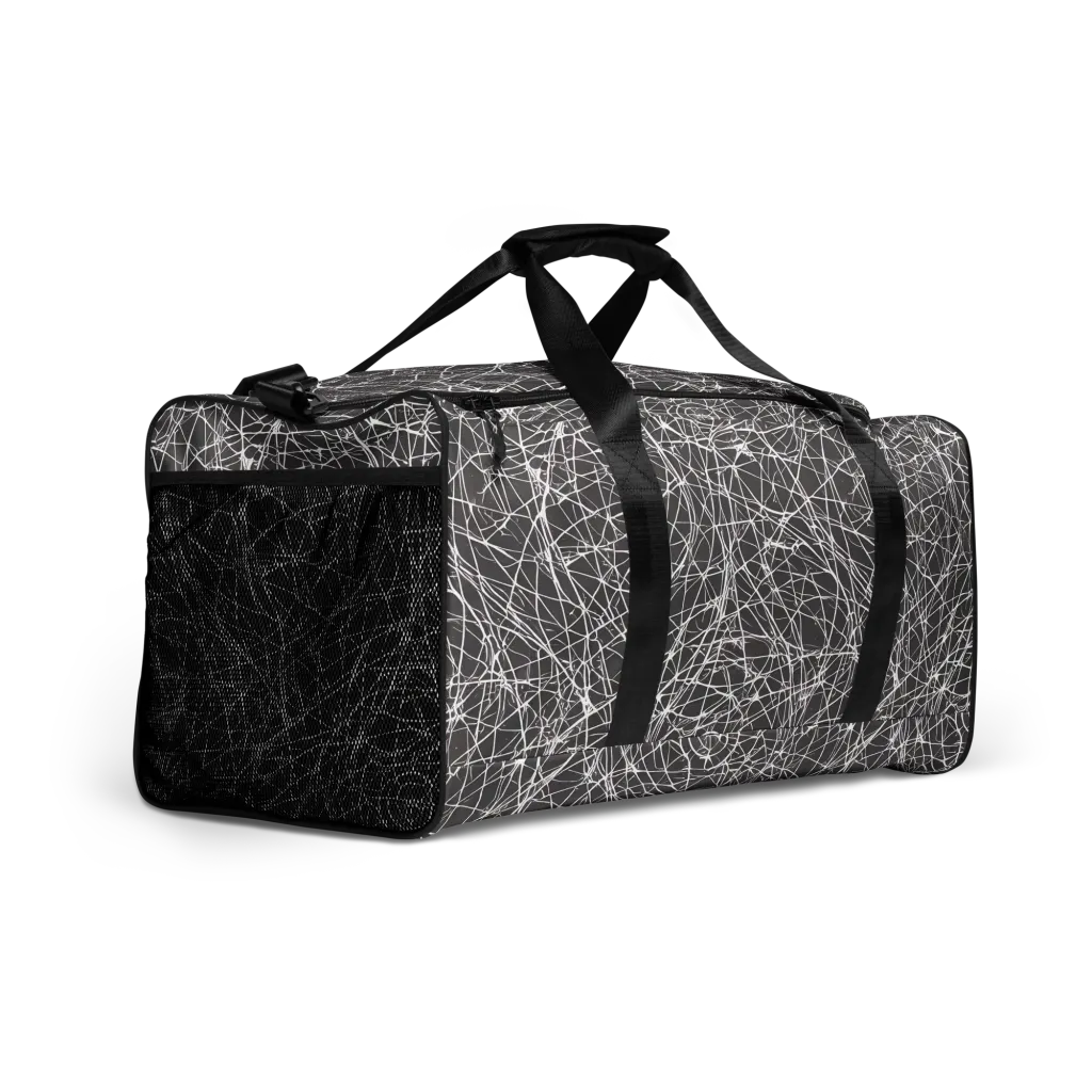 Ivory Static on Duffle Bag — Right Front