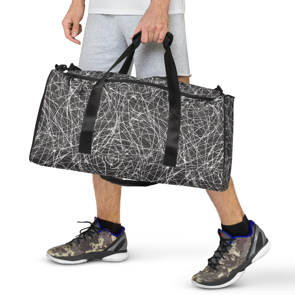 Ivory Static on Duffle Bag — Front