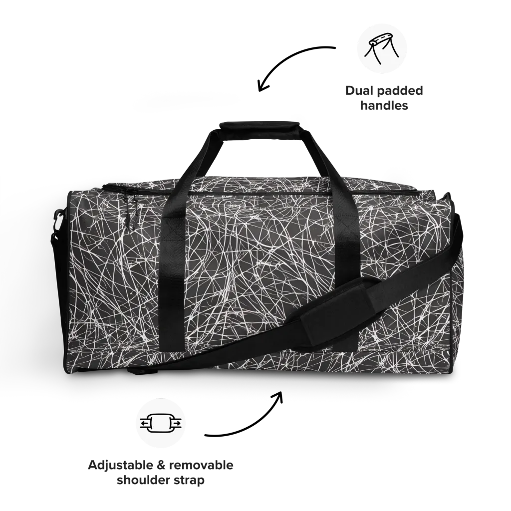 Ivory Static on Duffle Bag — Front