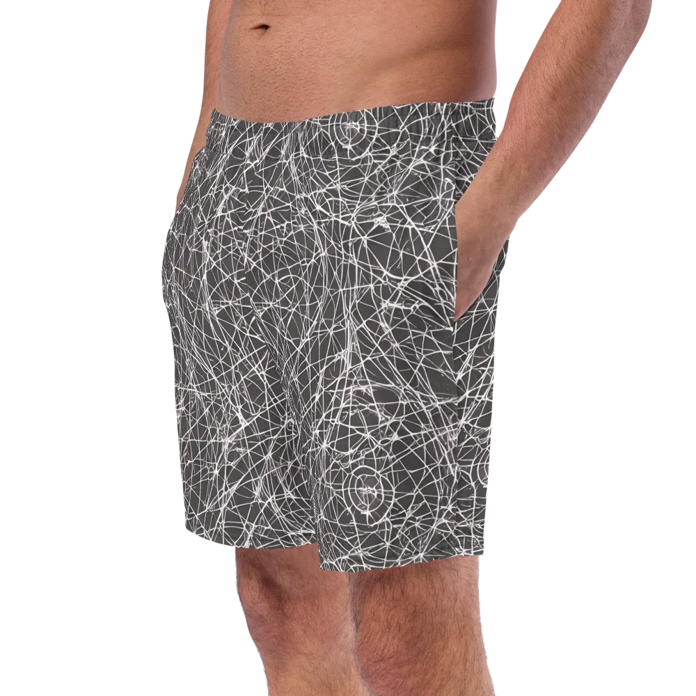 Ivory Static on Swim Trunks — Left Front
