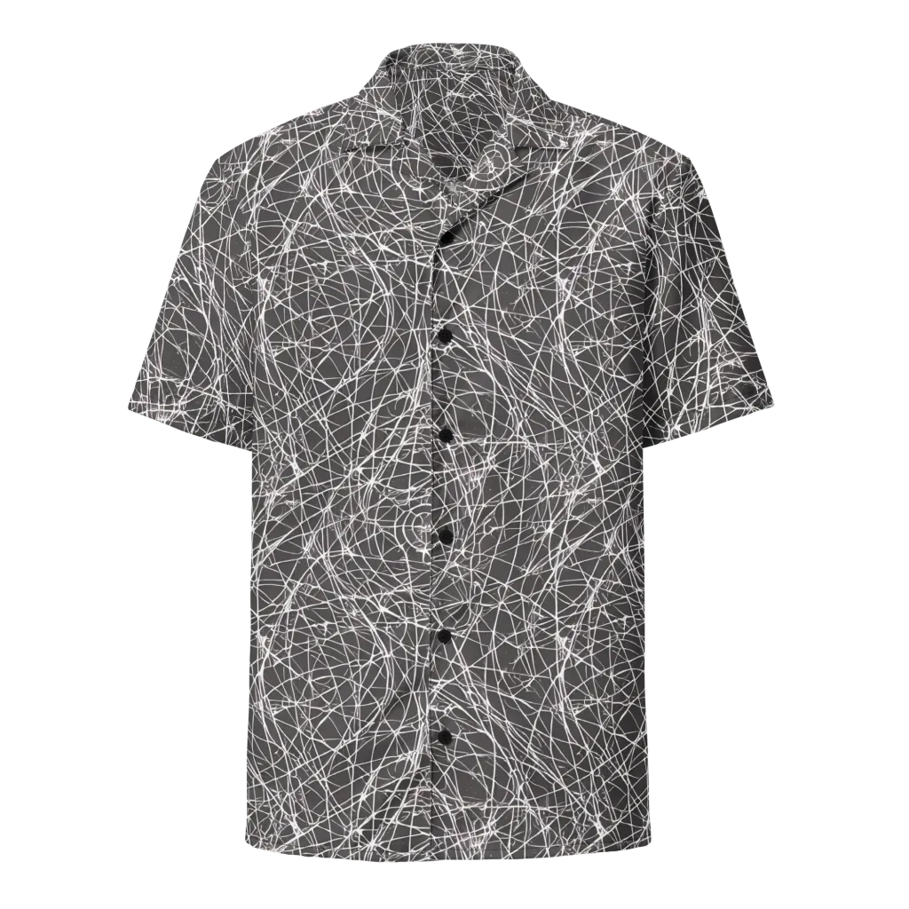 Ivory Static on Button Shirt — Front