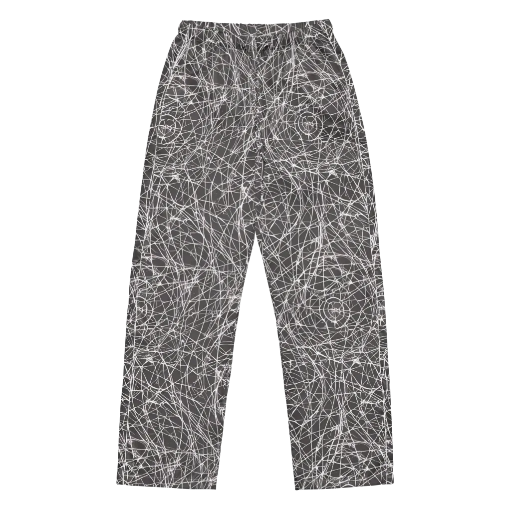Ivory Static on Women's Pajama Pants — Front