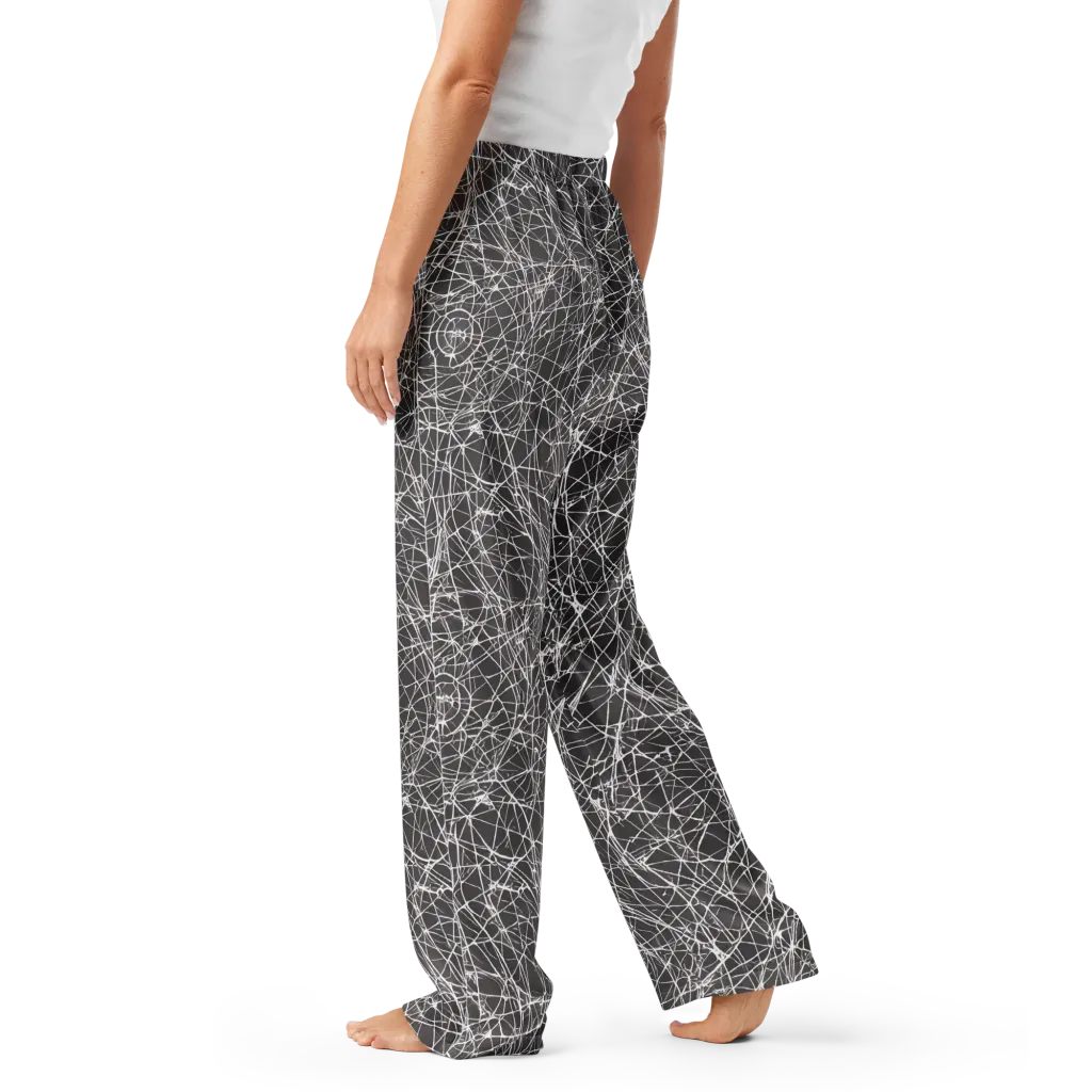 Ivory Static on Women's Pajama Pants — Left