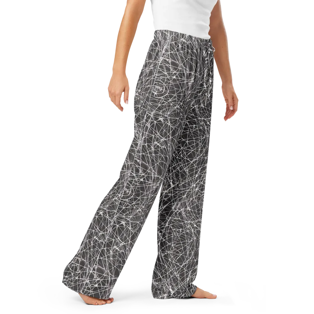 Ivory Static on Women's Pajama Pants — Right Front