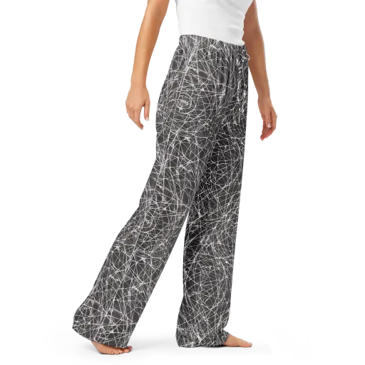 Ivory Static on a Women's Pajama Pants