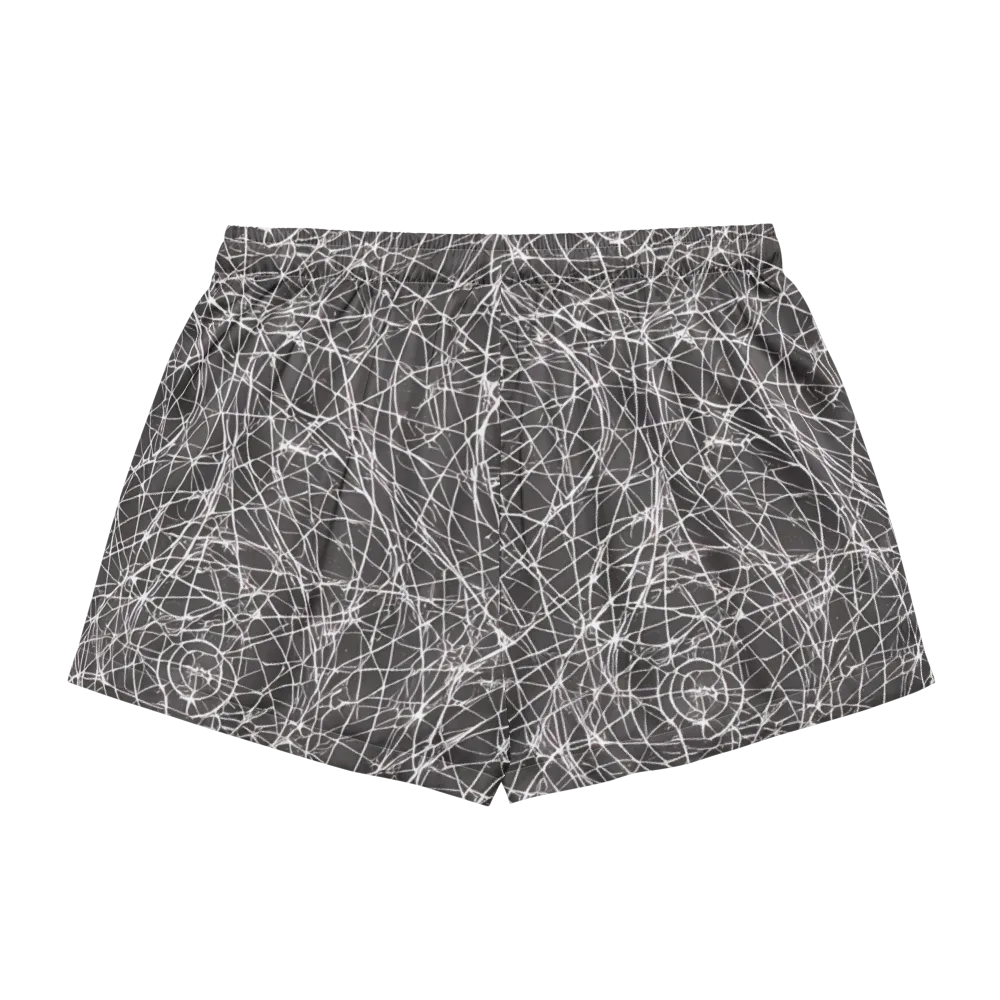 Ivory Static on Women's Pajama Shorts — Back