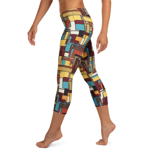 Bauhaus Circuit on a Capri Leggings