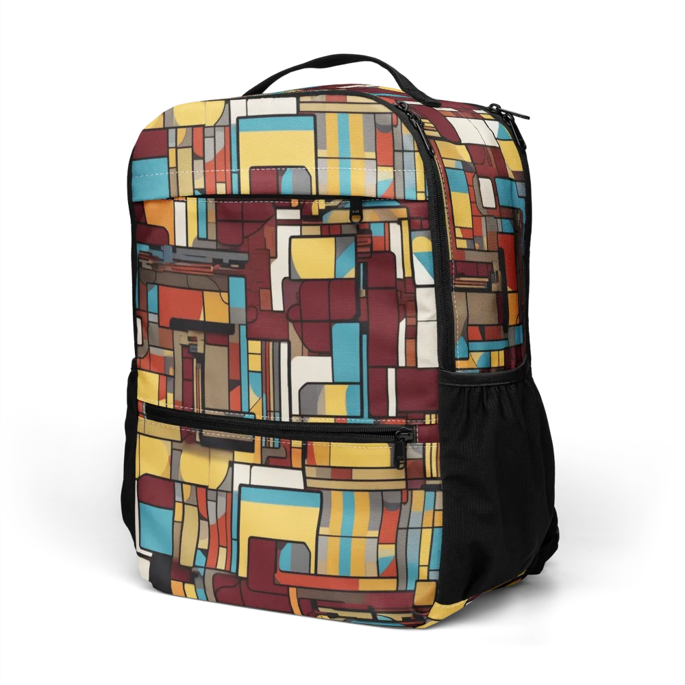 Bauhaus Circuit on Utility Backpack — Left Front