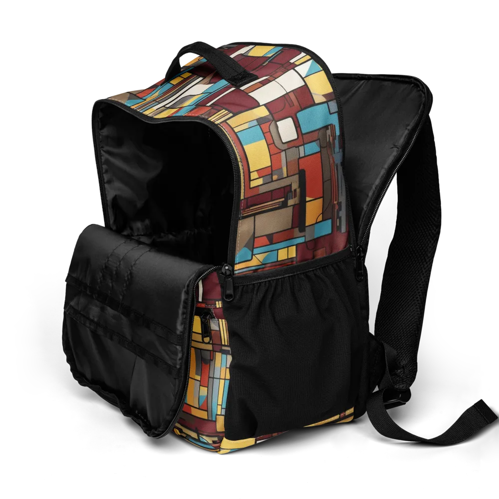 Bauhaus Circuit on Utility Backpack — Product details 2