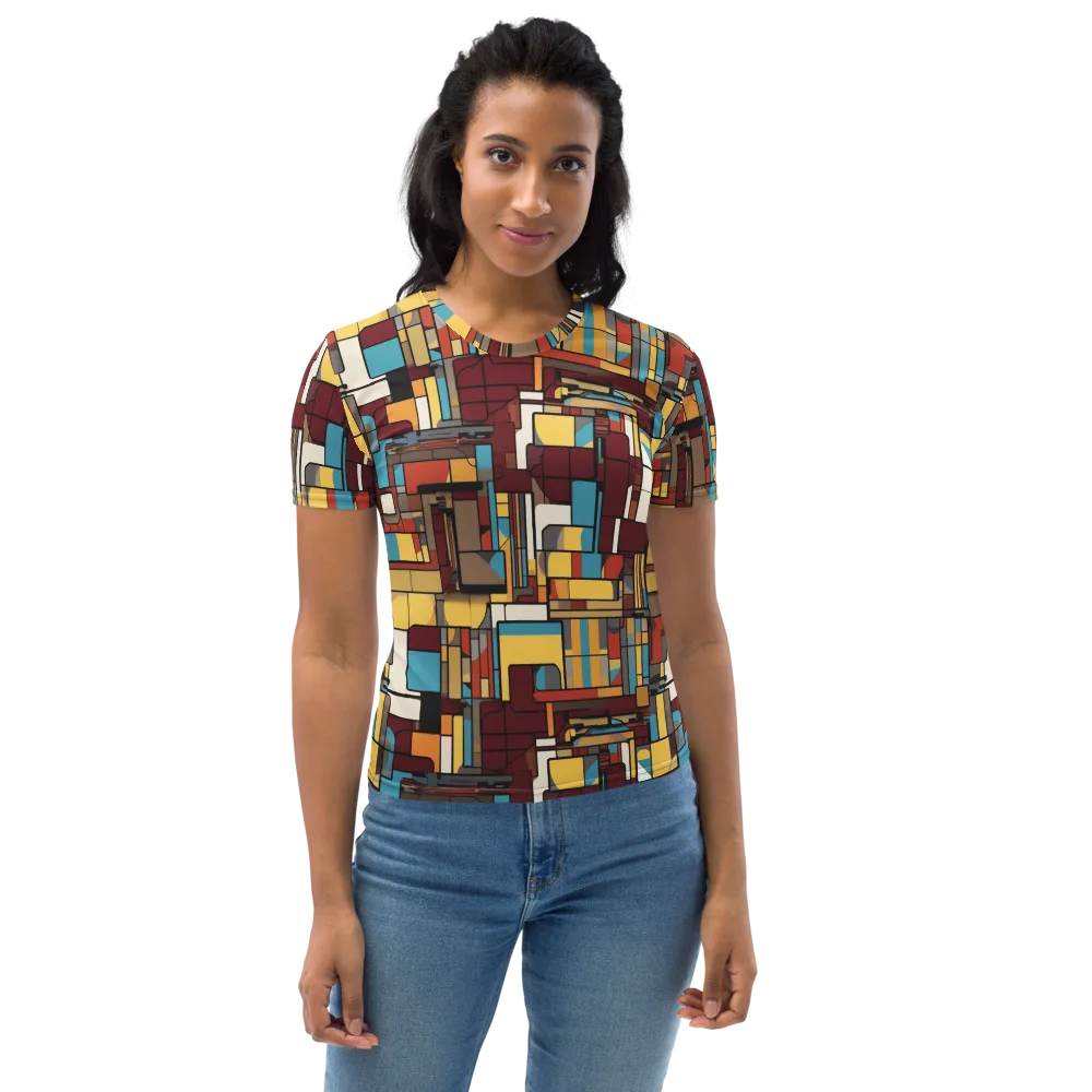 Bauhaus Circuit on Women's Crew Neck T-Shirt — Front