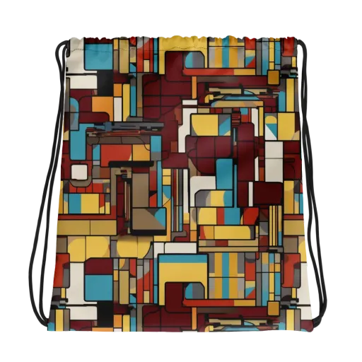 Bauhaus Circuit on a Drawstring Bag