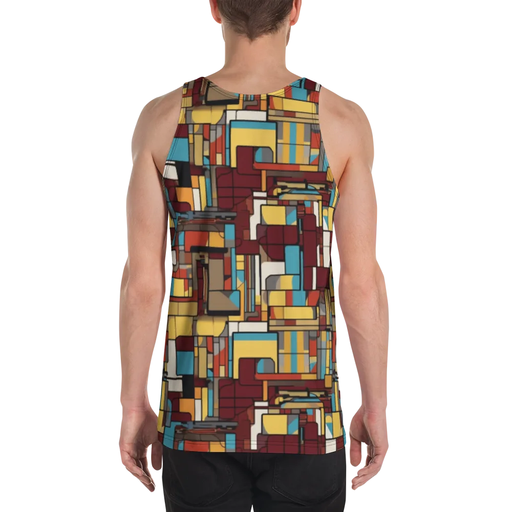 Bauhaus Circuit on Men's Tank Top — Back