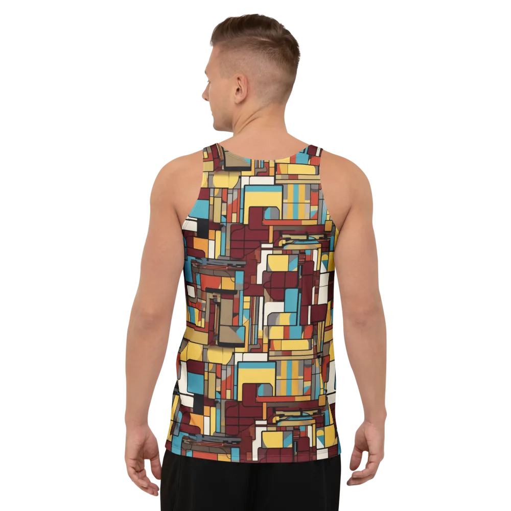 Bauhaus Circuit on Men's Tank Top — Back