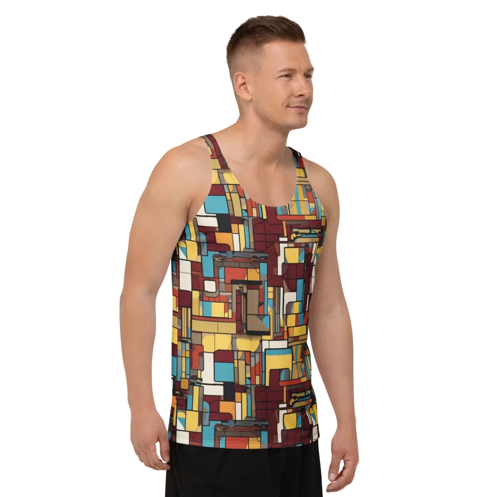 Bauhaus Circuit on Men's Tank Top — Right Front