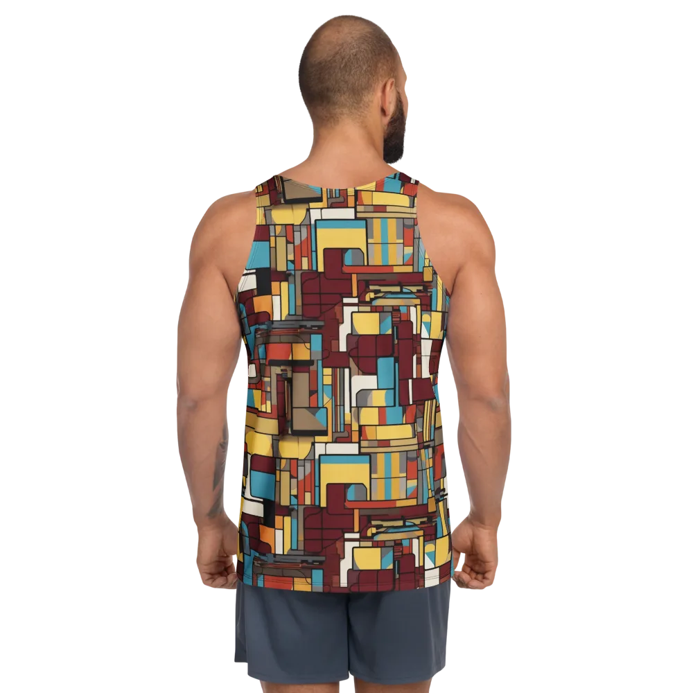 Bauhaus Circuit on Men's Tank Top — Back