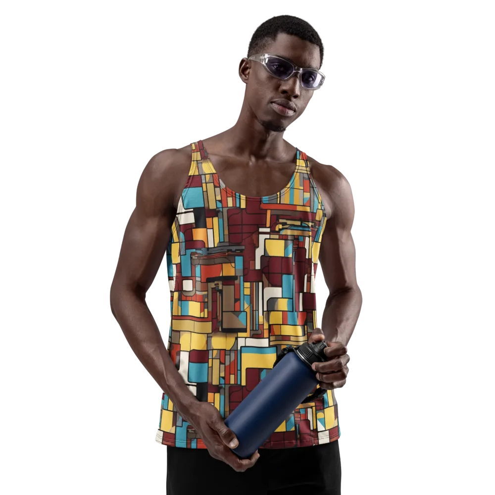 Bauhaus Circuit on Men's Tank Top — Front