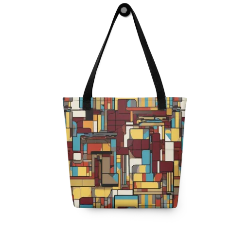 Bauhaus Circuit on a Tote Bag
