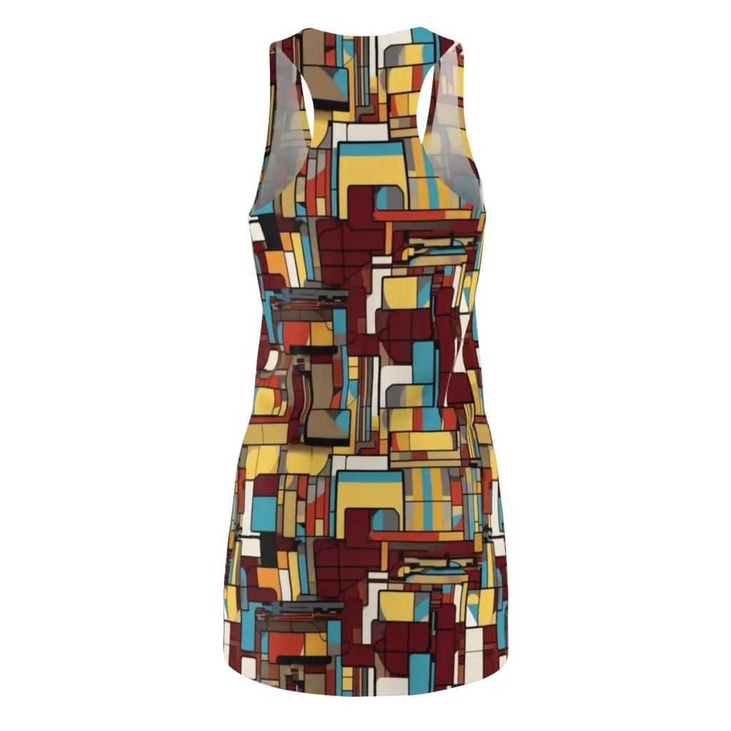 Bauhaus Circuit on Racerback Dress — Back
