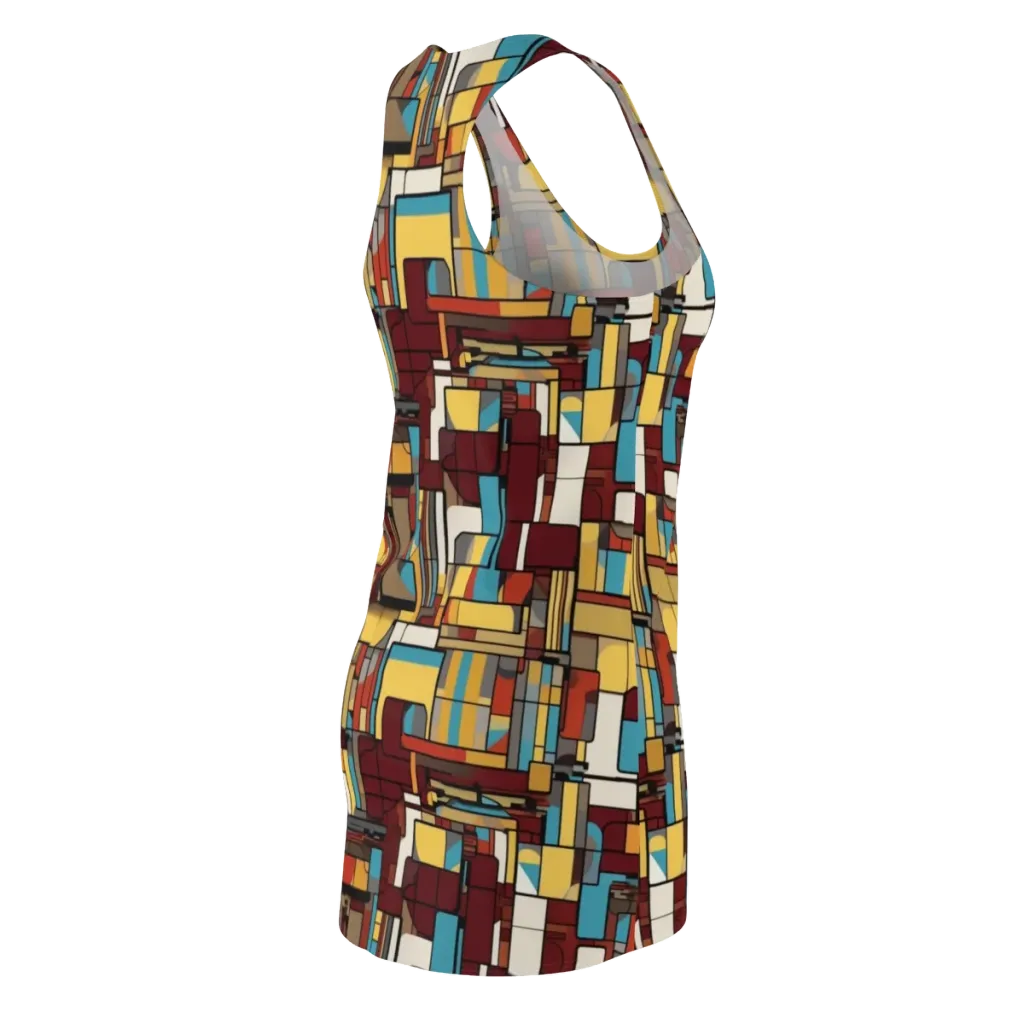 Bauhaus Circuit on Racerback Dress — Back Side