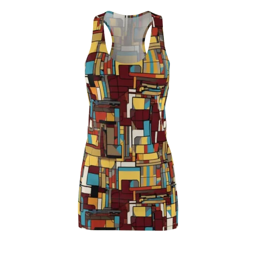 Bauhaus Circuit on a Racerback Dress