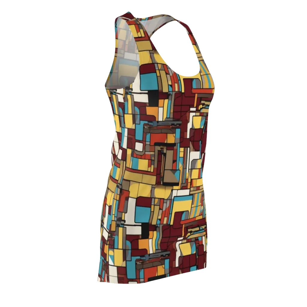 Bauhaus Circuit on Racerback Dress — Front Side