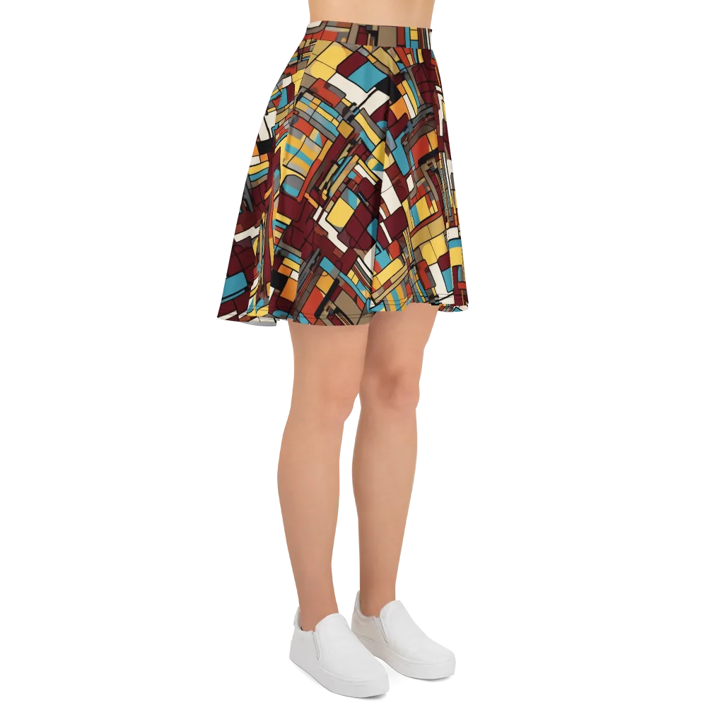 Bauhaus Circuit on Skater Skirt — Right