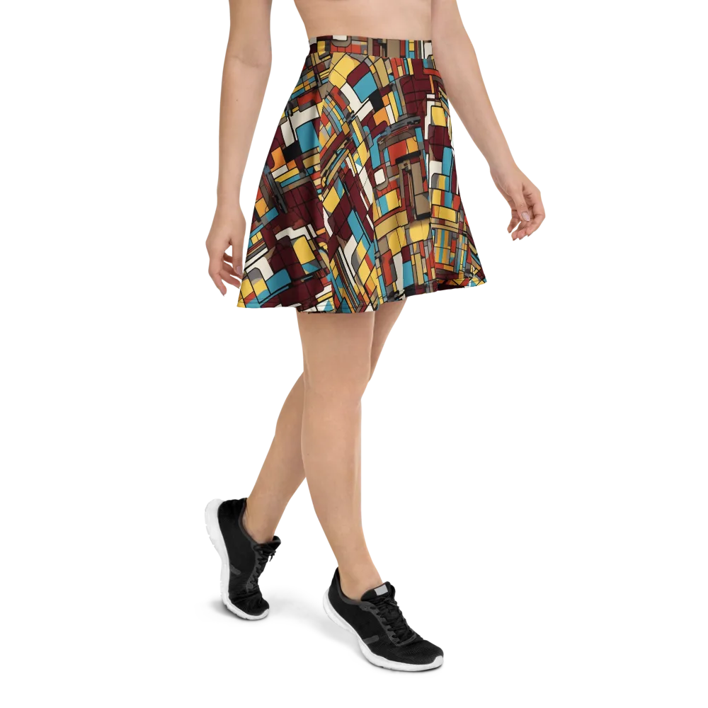 Bauhaus Circuit on Skater Skirt — Right