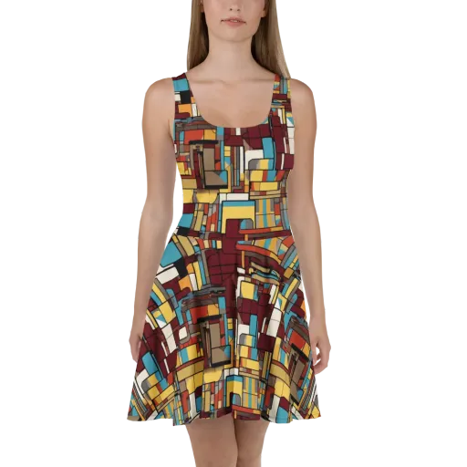 Bauhaus Circuit on a Skater Dress