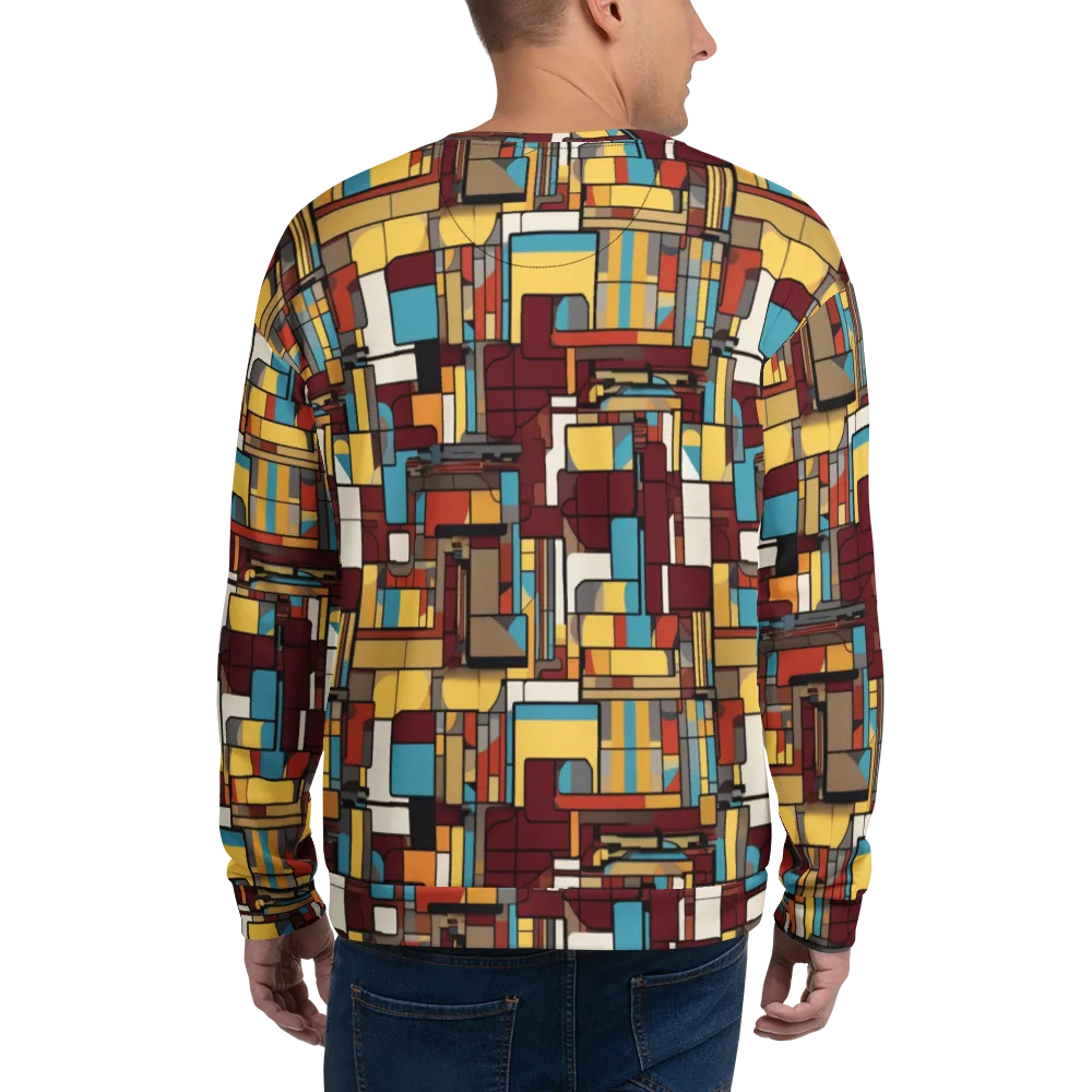 Bauhaus Circuit on Sweatshirt — Back