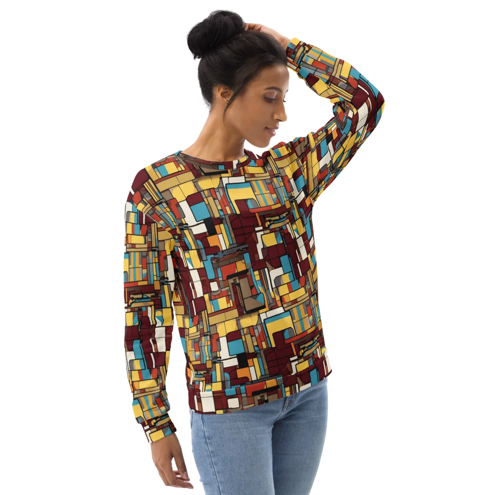 Bauhaus Circuit on Sweatshirt — Right Front