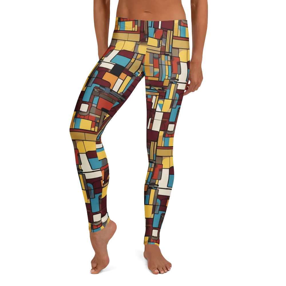 Bauhaus Circuit on Leggings — Front