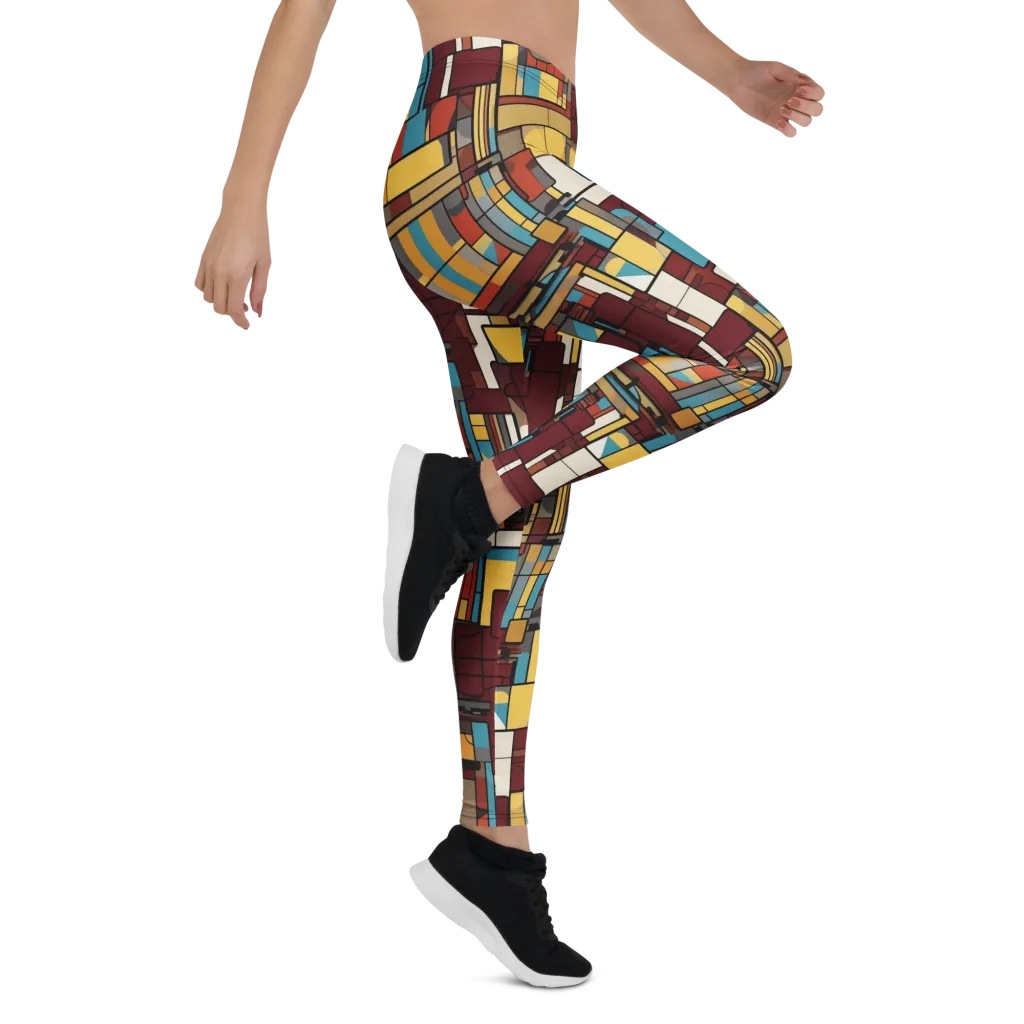 Bauhaus Circuit on Leggings — Right