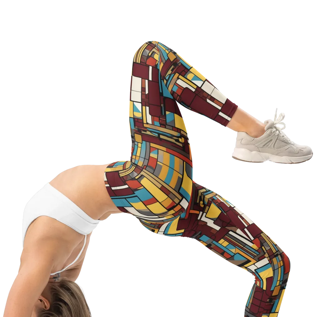 Bauhaus Circuit on Leggings — Right