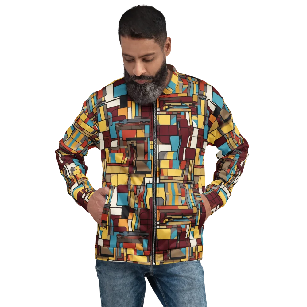Bauhaus Circuit on Bomber Jacket — Front