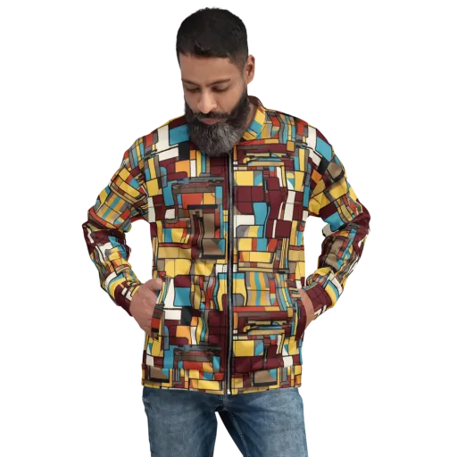 Bauhaus Circuit on a Bomber Jacket