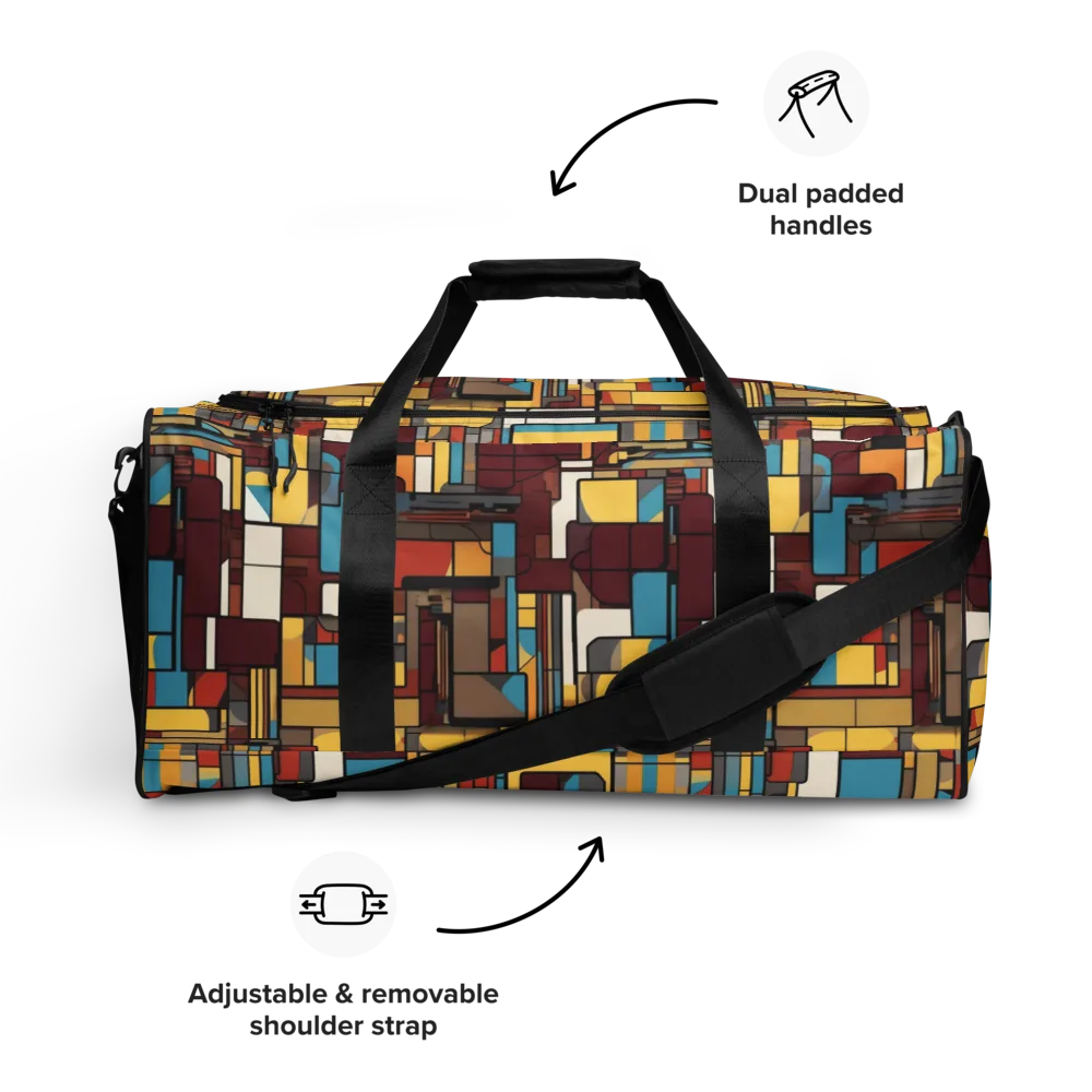 Bauhaus Circuit on Duffle Bag — Front