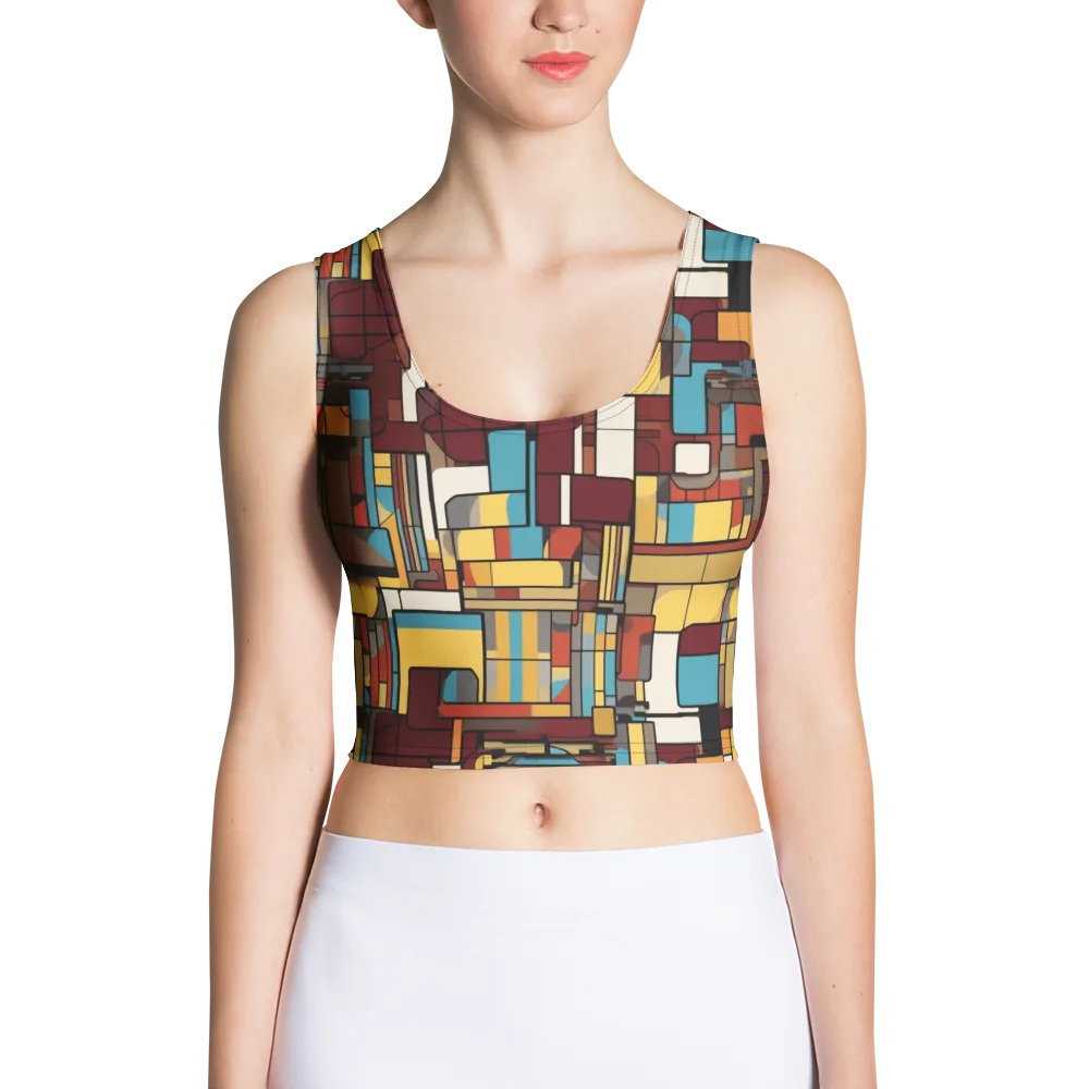Bauhaus Circuit on Crop Top — Front