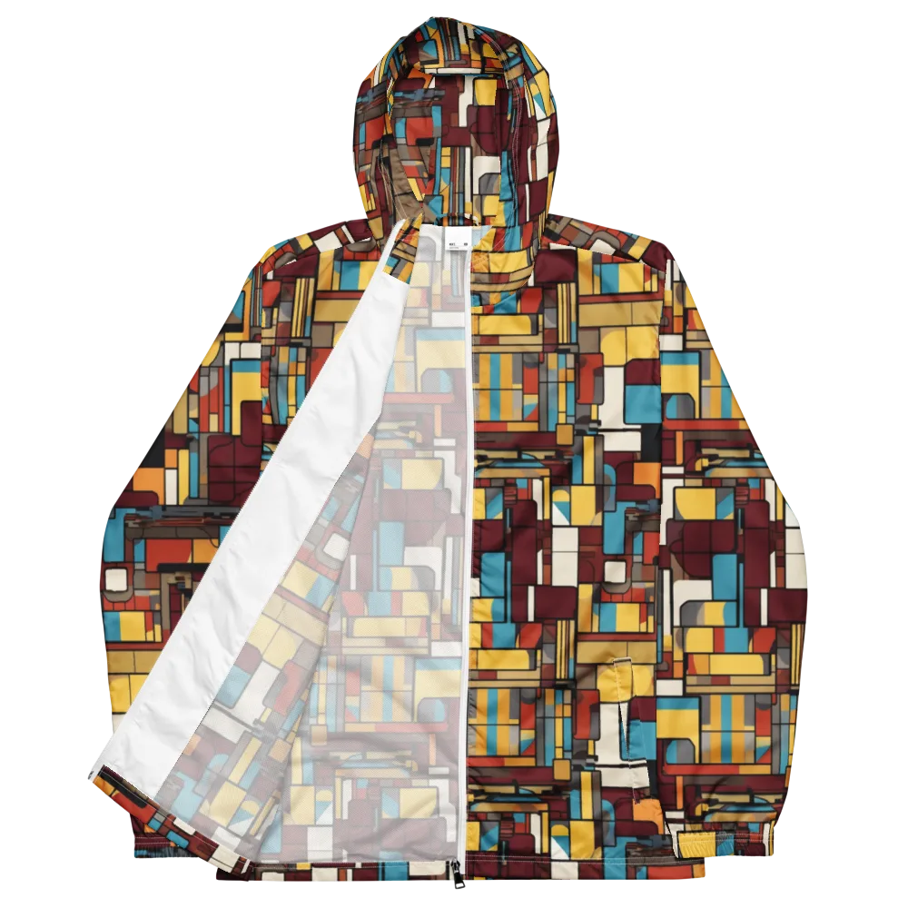 Bauhaus Circuit on Men's Windbreaker — Front