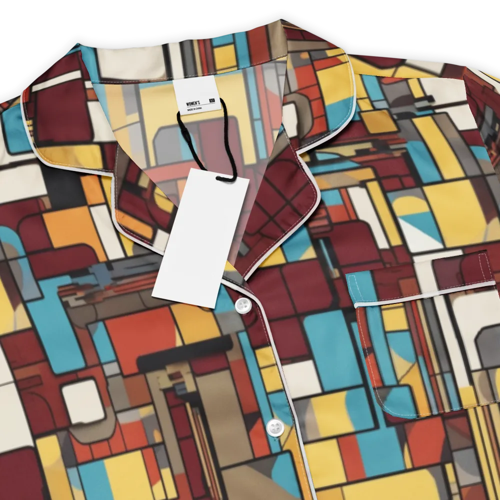 Bauhaus Circuit on Women's Short Sleeve Pajama Top — Product details